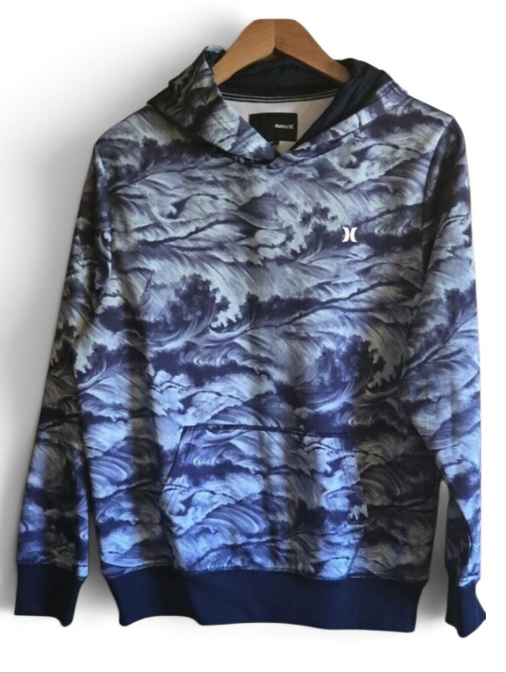 Hurley Ocean Waves Pullover Hooded Sweatshirt